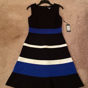 Tommy Hilfiger Colorblock Fit & Flare Dress size 8 - new with tags
